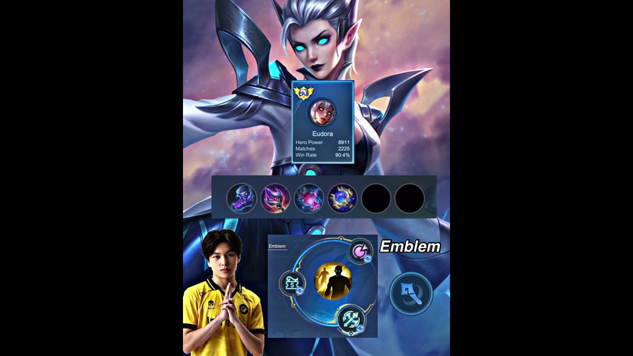 Eudora Best build 2025🔥 (Mid LANE) | Eudora MLBB #mobilelegends    #mlbb