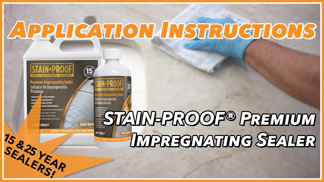 Dry Treat Stain Proof Application Instructions