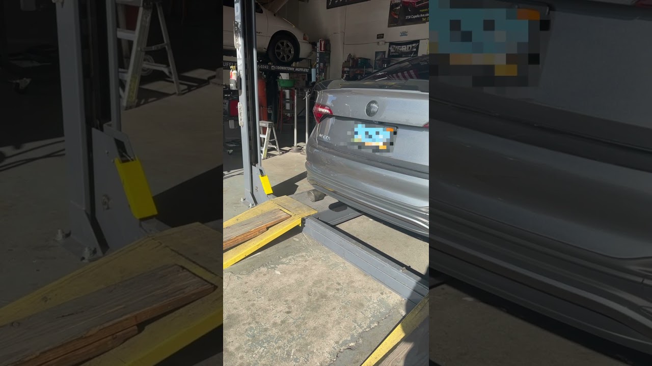 2022 VW Jetta 1.5T muffler and resonator delete first rev at the shop