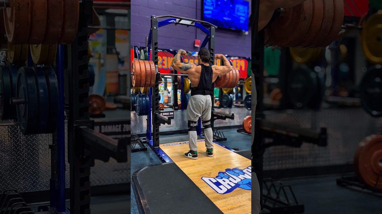 405lb free squat!!! 1rep nonstop! #gym #legday #legworkout #squats #squatday