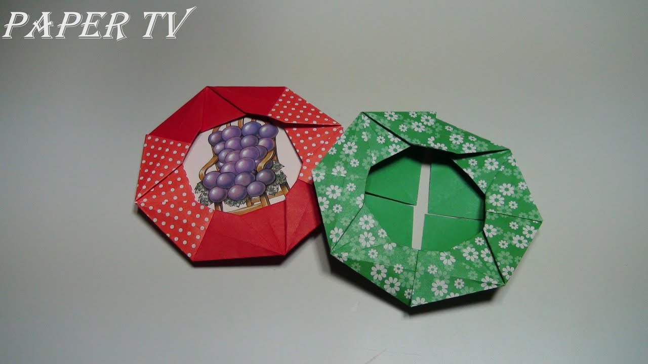 [Paper TV] Origami Mini Photo Frame 미니 액자 종이접기 折り紙 額縁 como hacer Marcos de la foto de papel