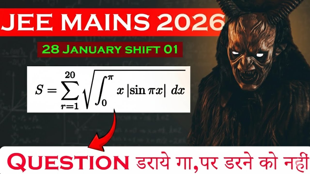 JEE Mains 2026 | Question Darrata Hai, Solve Karna Bahut Easy Hai 🔥 #jee #jeemaths 