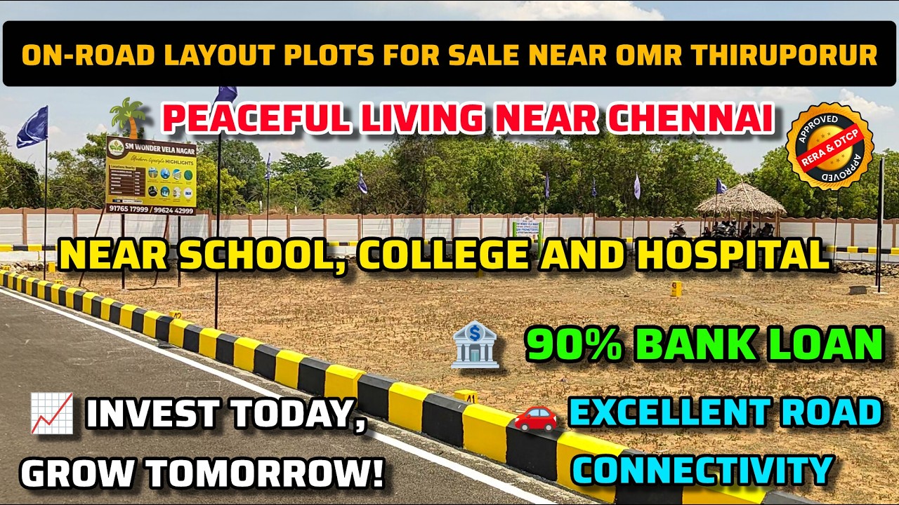 Low budget plots for sale near omr thiruporur | land for sale in thiruporur