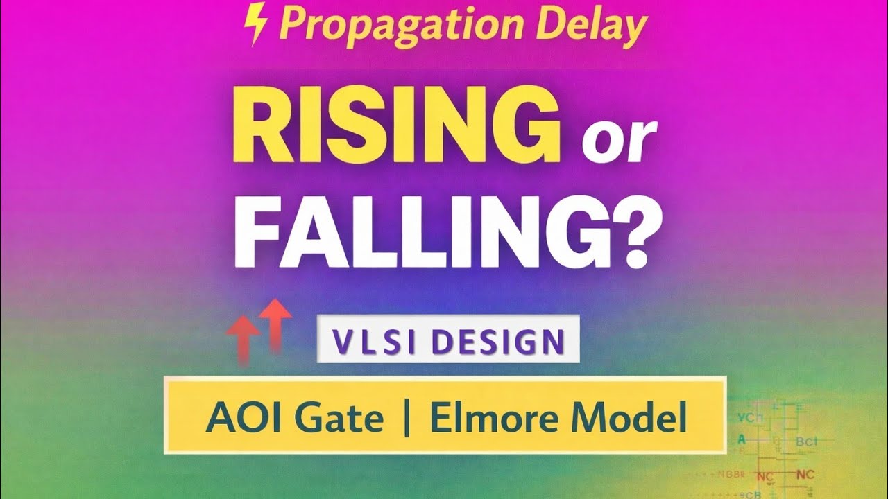 Propagation Delay of AOI Gate | Rising & Falling | Elmore Model