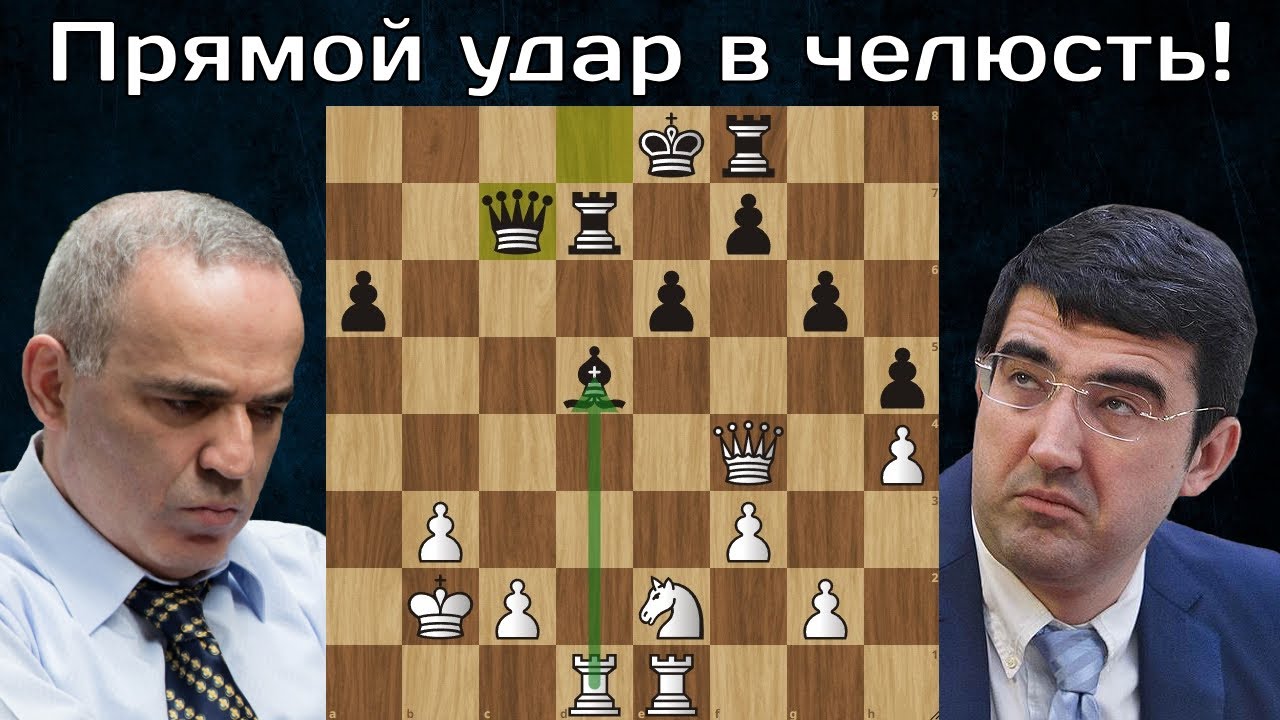 Г.Каспаров - В.Крамник 🥊 Нокаутировал короля, застрявшего в центре! Шахматы