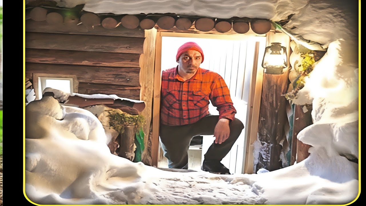 Watched in one go: The entire process of a man building a shelter at 30 degrees Celsius two meters 
