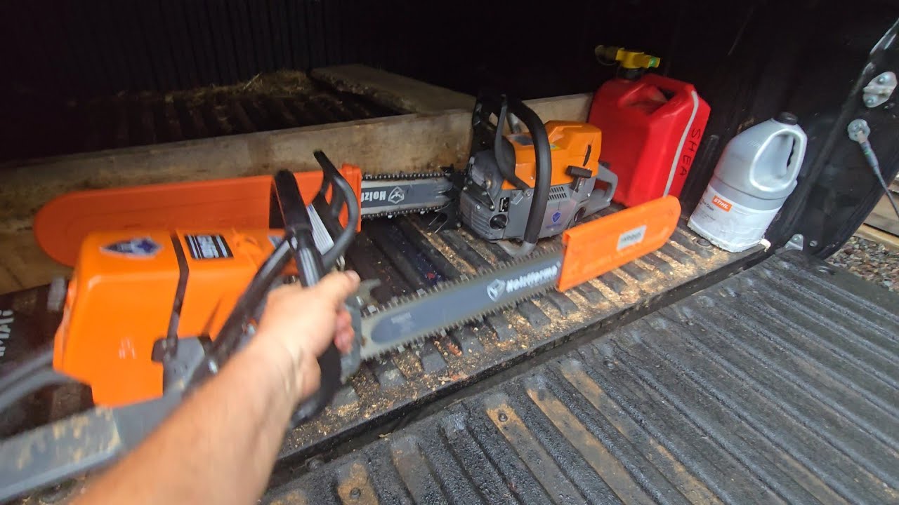 chainsaw in action Holzfforma G466 power.#sawmilling #forestry