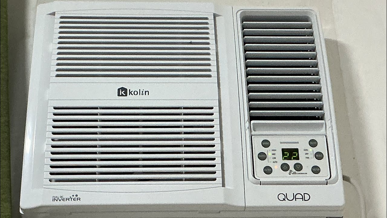 Quick tour of my (GREE OEM) Kolin *QUAD* inverter window air conditioner