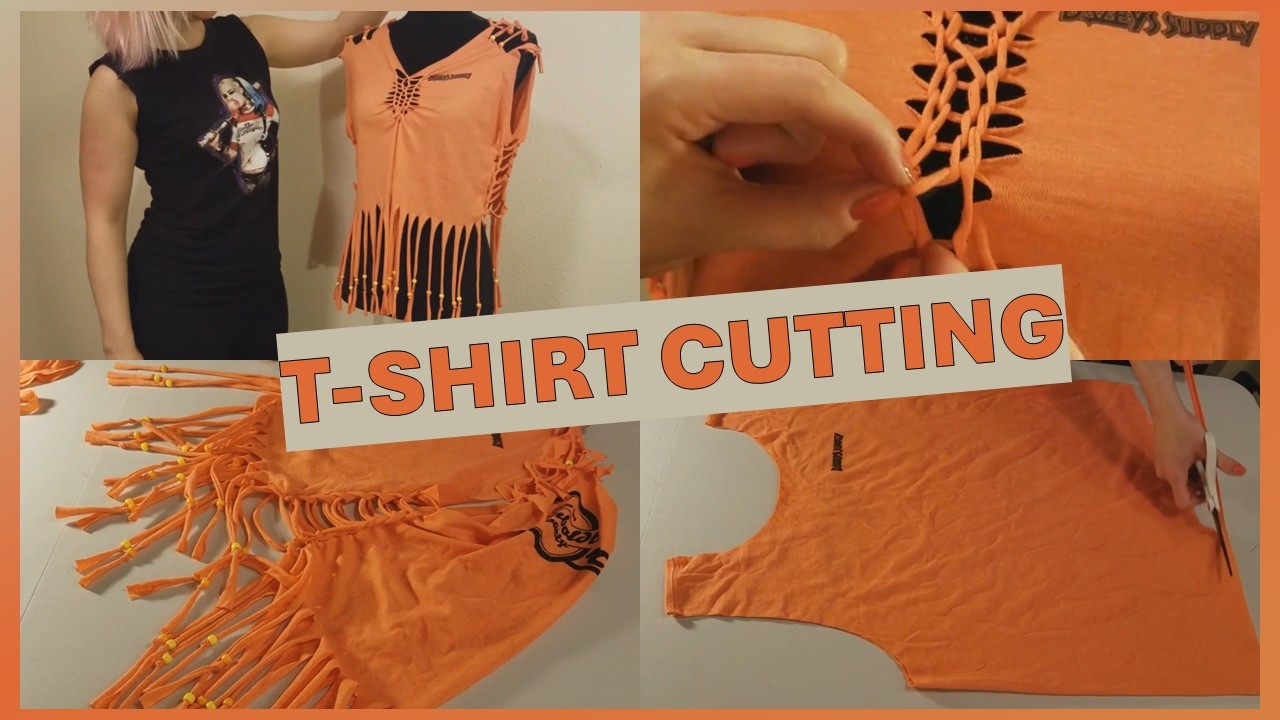 🧡 How to ✂️ Cut your 👕 Shirt in Cool Ways DIY Fashion