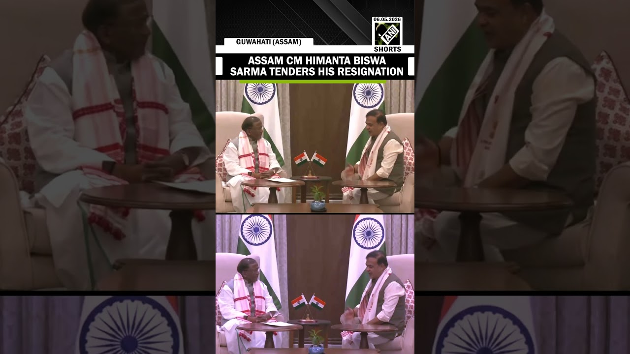 Assam CM Himanta Sarma tenders his resignation at governor house