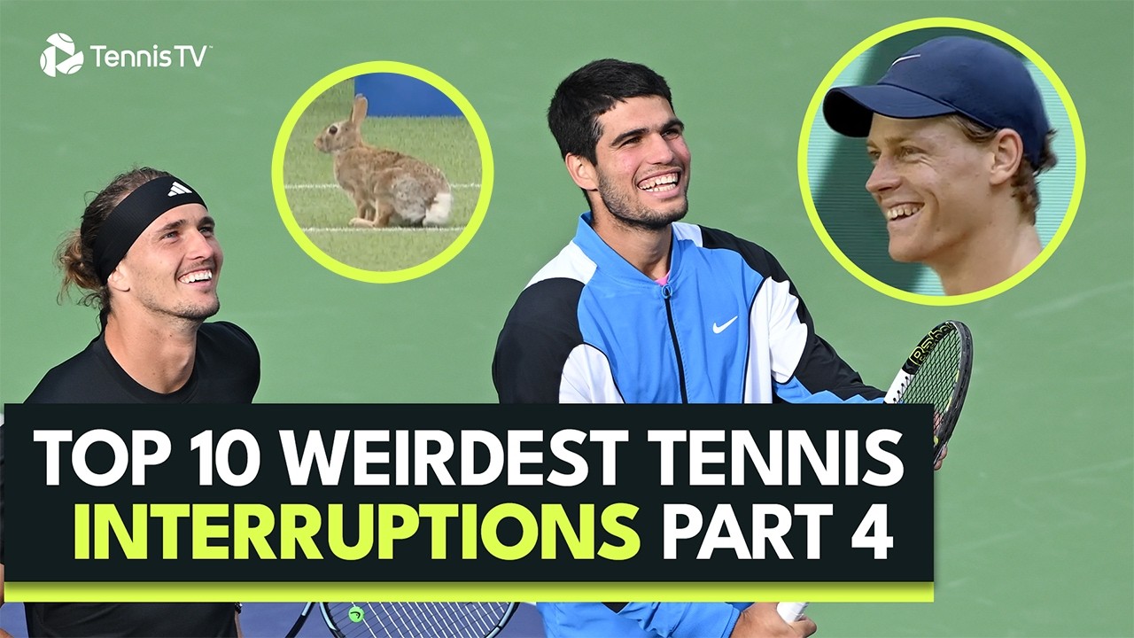 Top 10 Weirdest Interruptions to a Tennis Match! Part 4