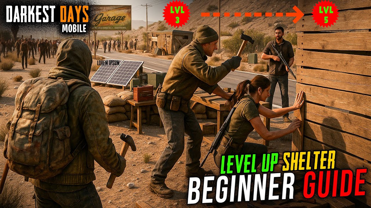 Darkest Days: Shelter Upgrade & Garden Build Guide | Beginner Tips Part 3 | Best Material Spots