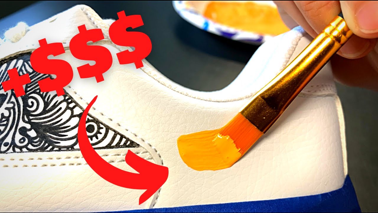 Customizing cheap Walmart shoes...