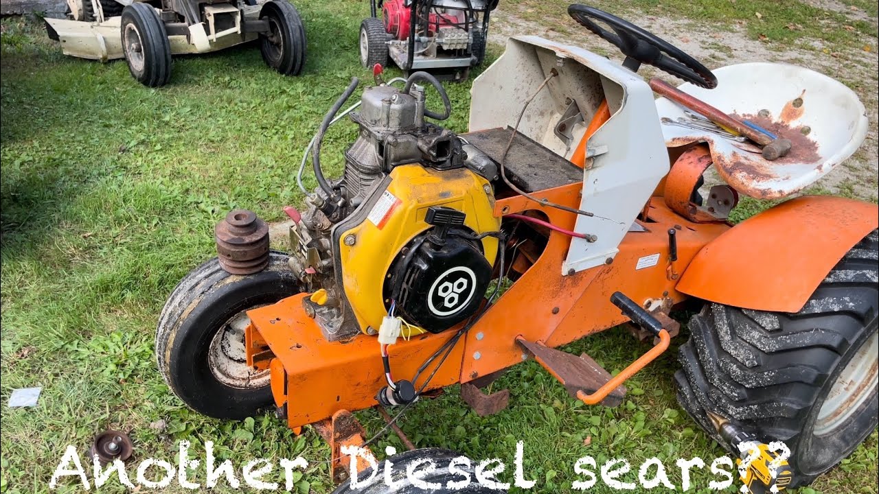Diesel Swapping my 1968 Sears Suburban 12 garden tractor. 7hp Chinese diesel! Will it run?