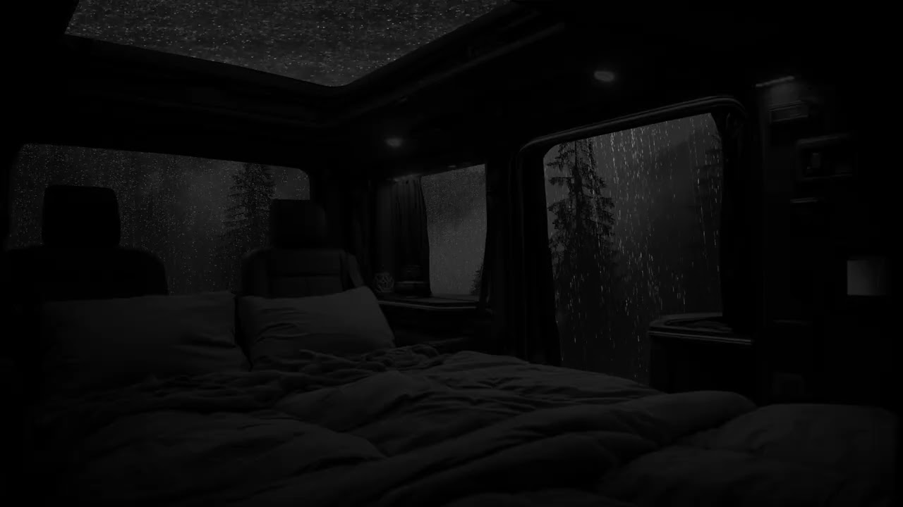 마음을 편안하게 하세요 - 창문에 떨어지는 빗소리는 더 쉽게 잠들고 불면증을 해소하는 데 도움이 됩니다