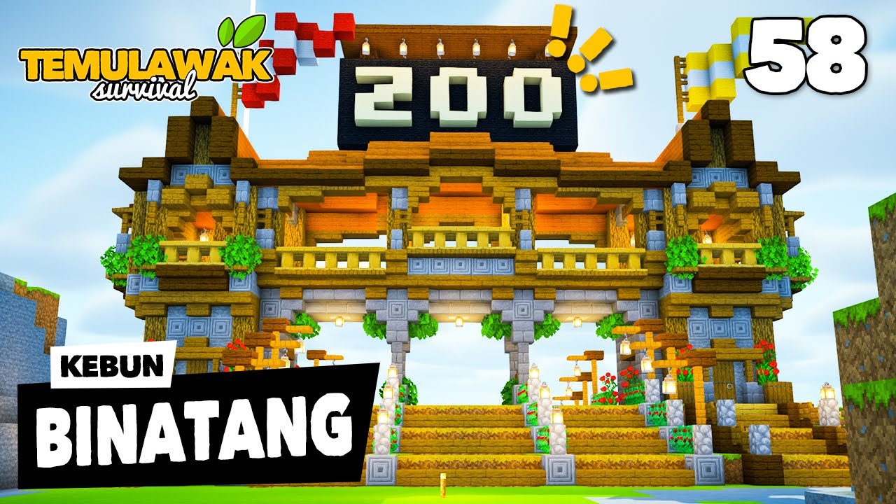 LAH KEBON BINATANG - #minecraftsurvival Temulawak Survival 58