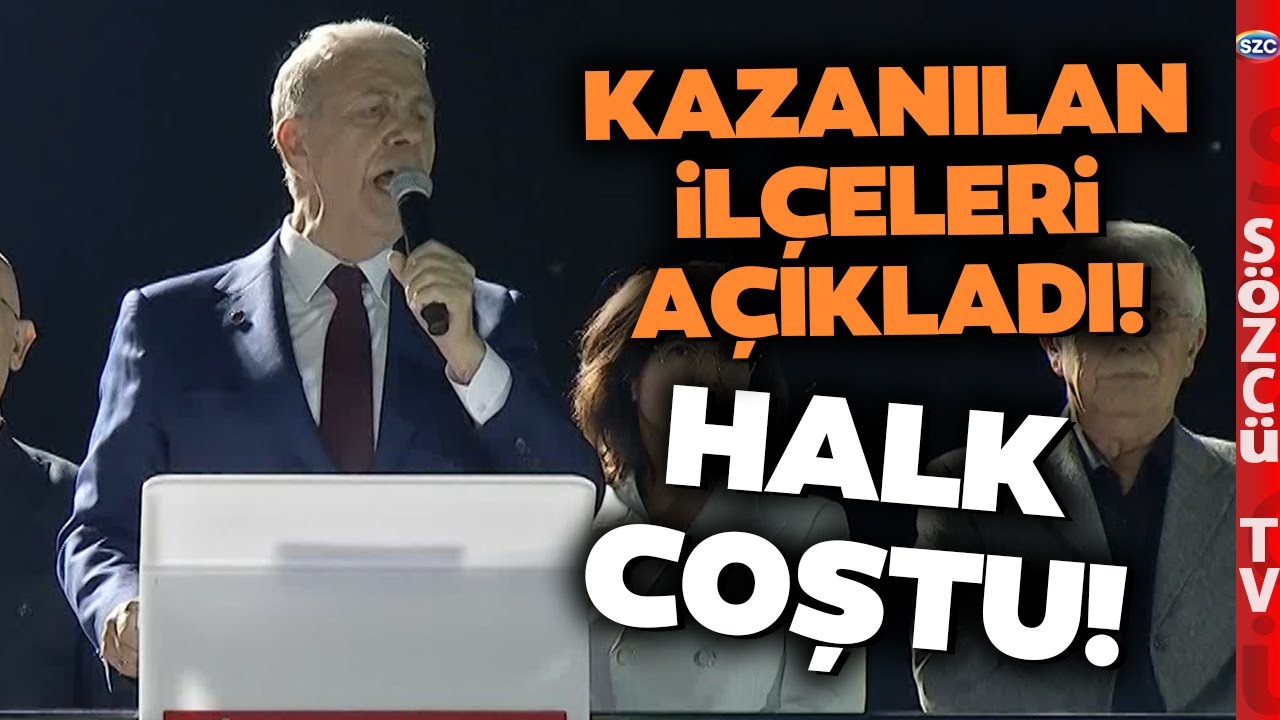 Mansur Yavaş Ankara'da Kazanılan İlçeleri Saydı Vatandaşları Coşturdukça Coşturdu!