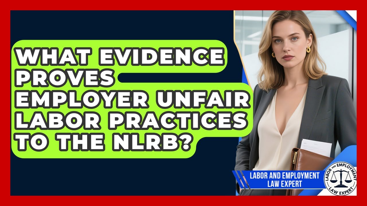 What Evidence Proves Employer Unfair Labor Practices To The NLRB? - Labor and Employment Law Expert