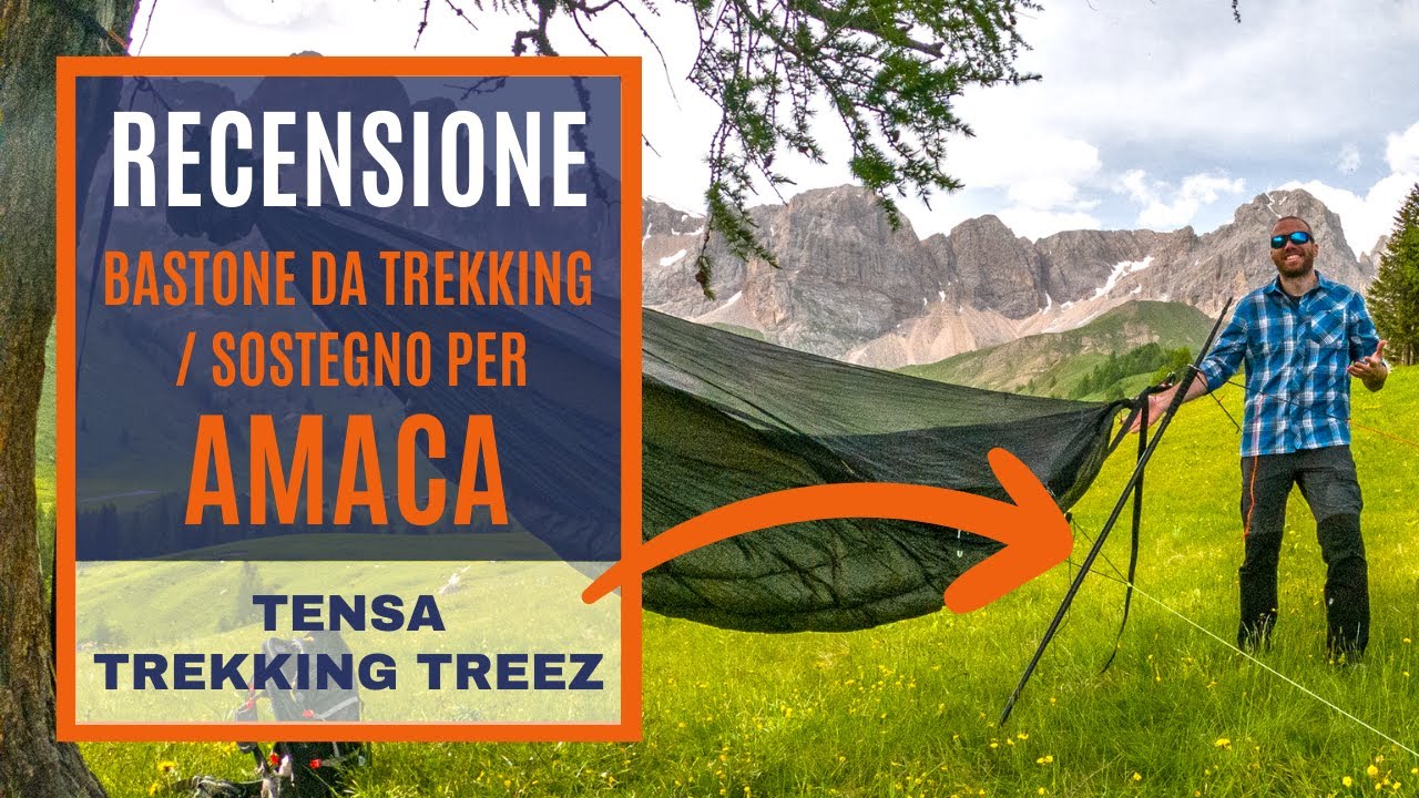 Usare un bastone da trekking come supporto per l'amaca??? Tensa Trekking Treez