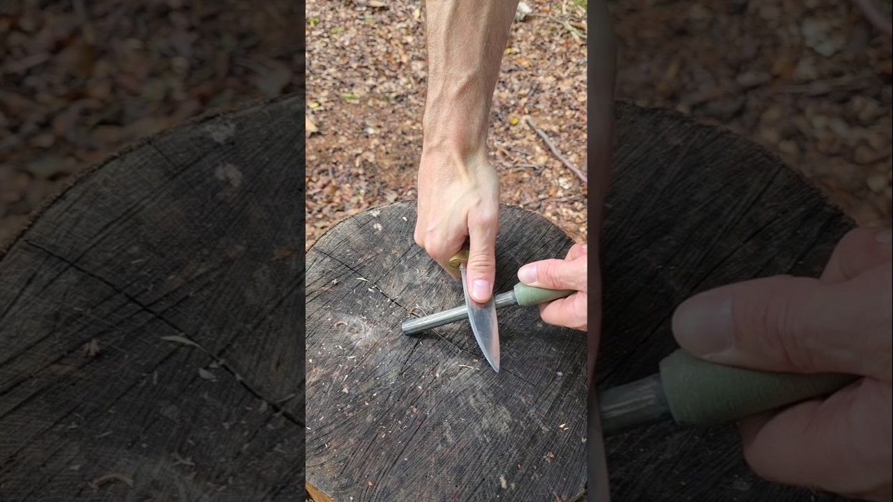 Richtiger Umgang mit dem Feuerstahl 🔥✅️ #survival #bushcraft #camping