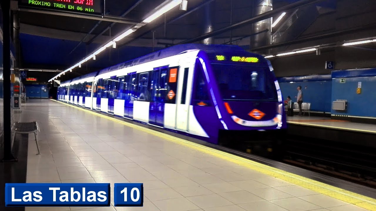 Las Tablas | линия 10 : Мадридский метрополитен ( класс 9000 )