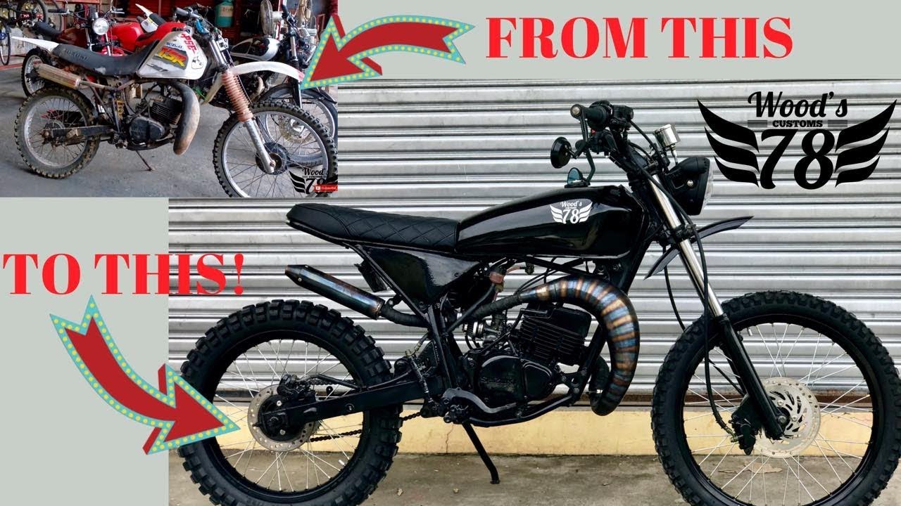 How to Build a Black Mamba Scrambler from a TSR125 2019: Woods Custom 78