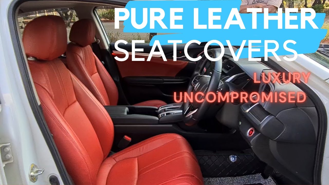 LUXURY REDEFINED! PURE LEATHER SEATCOVERS IN CAR MAKES IT LOOK SO ROYAL! EVERLASTING #9550010888