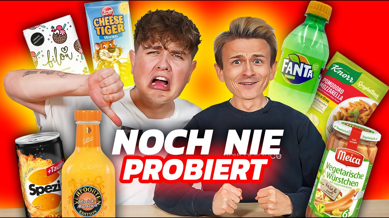 Wir ESSEN Produkte, die wir NOCH NIE probiert haben 🤯🤢 mit Smiley