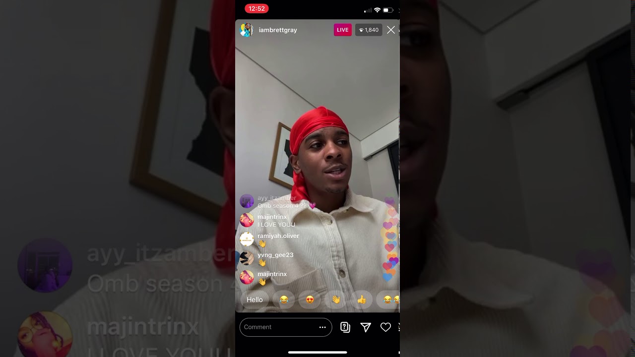 Clip of Brett Gray IG LIVE 23 Apr 2020