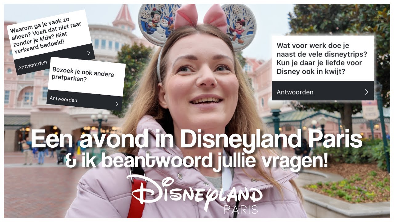 DISNEYLAND PARIS VLOG NOVEMBER 2024 | EEN AVOND IN DISNEYLAND PARIS & JULLIE VRAGEN BEANTWOORDEN!