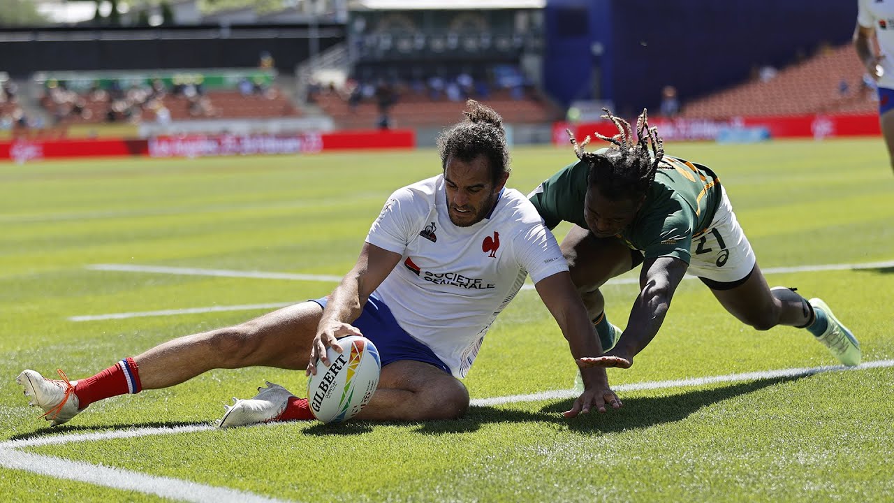Circuit mondial de Rugby &agrave; 7 : Les essais de France 7 masculin &agrave; Hamilton