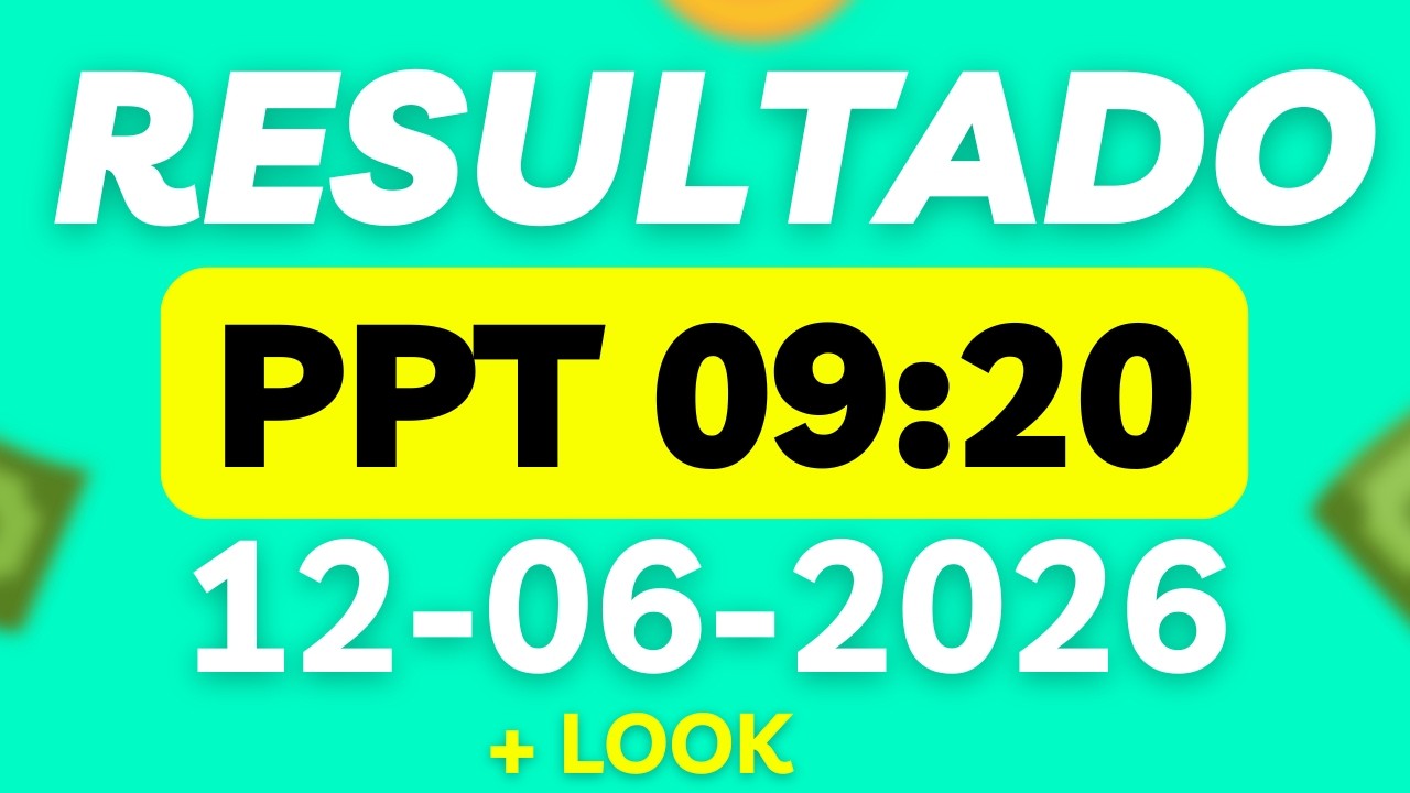 Resultado do Jogo do Bicho | Ao Vivo  - PPT - 09:20H - Hoje