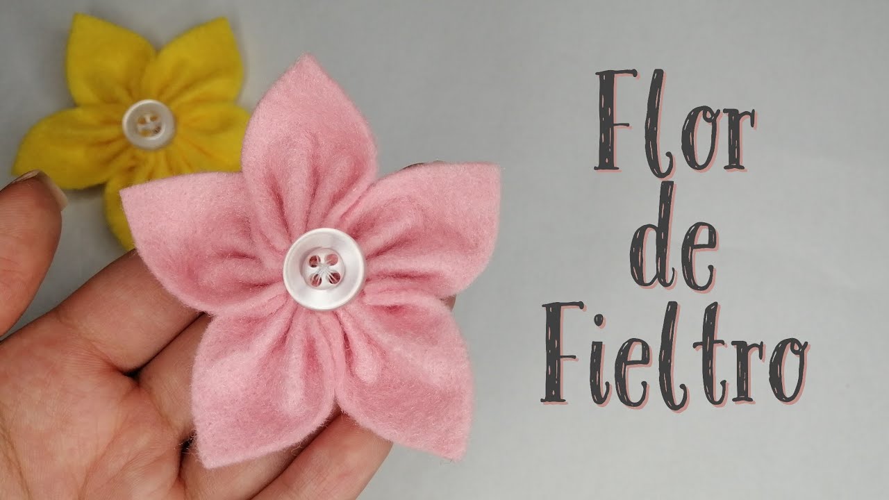 C&oacute;mo hacer una Flor de Fieltro