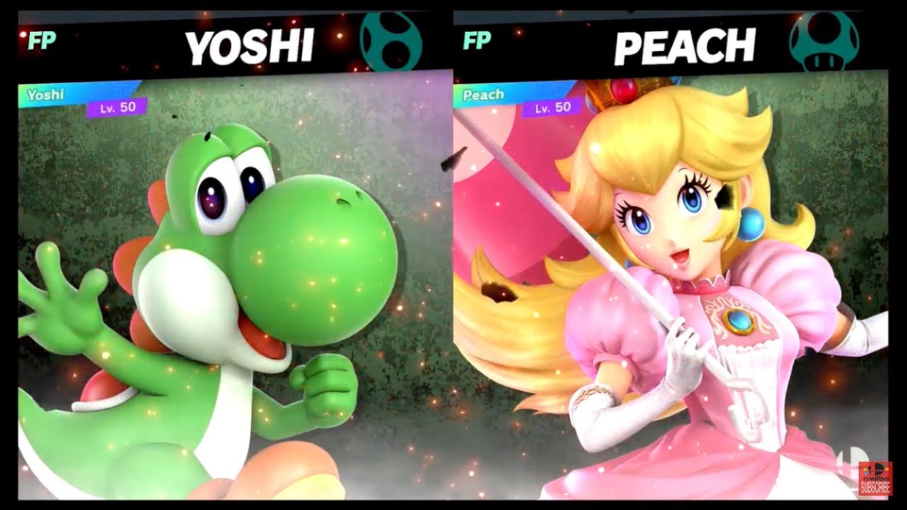 Super Smash Bros Ultimate Amiibo Fights – Request #21932 Yoshi vs Peach
