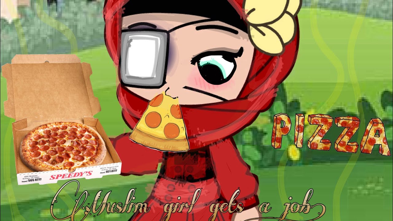A Muslim girl gets a job 😯 🍕| Original| Gacha Muslim🕋