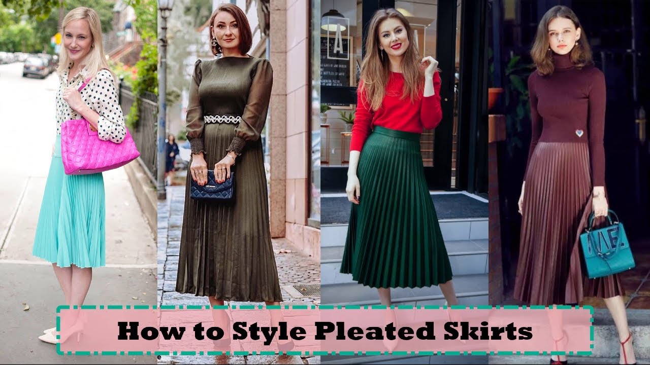 How To Style Pleated Skirt Outfit Ideas | Pleated White Skirt | Black Pleated Skirt