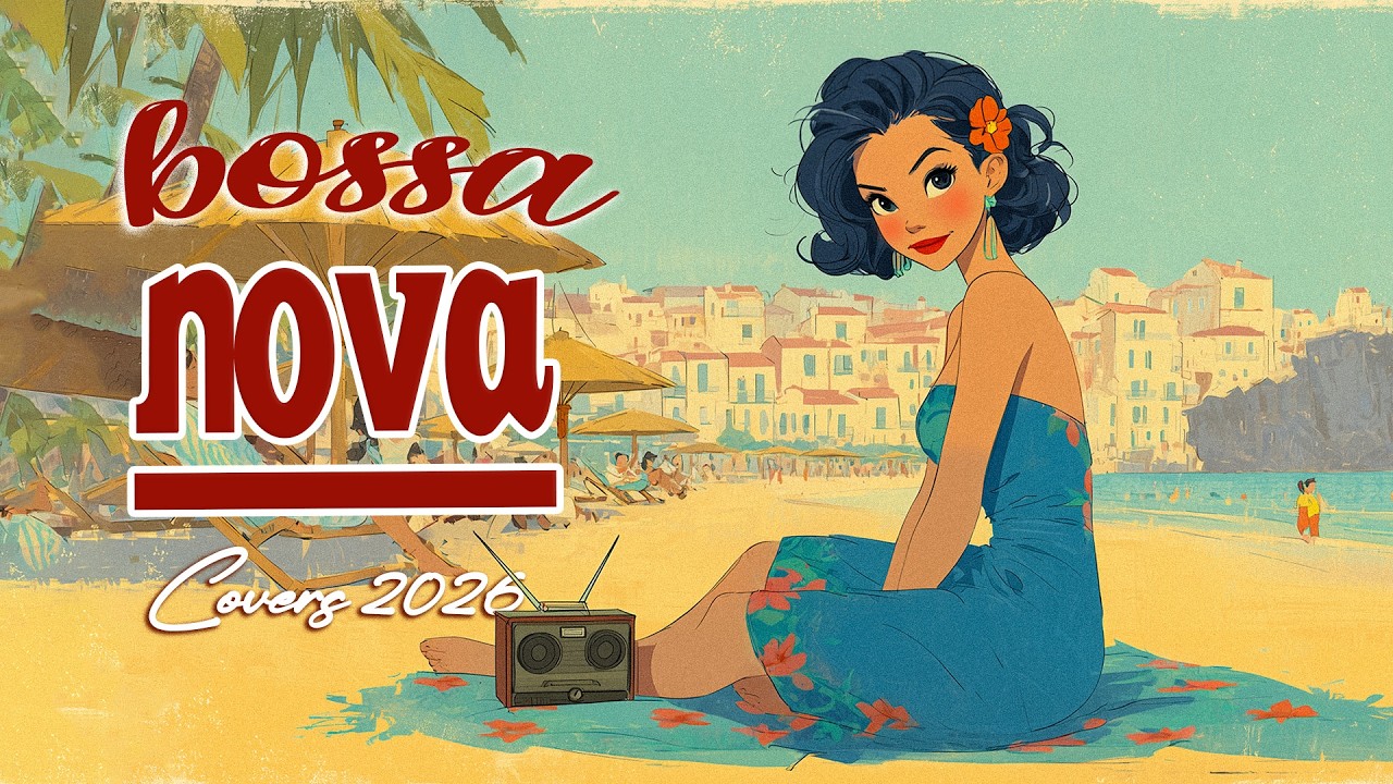 Bossa Nova Beach Cafe 2026 ☕ Расслабляющая джазовая музыка для учебы, работы и отдыха 🌴