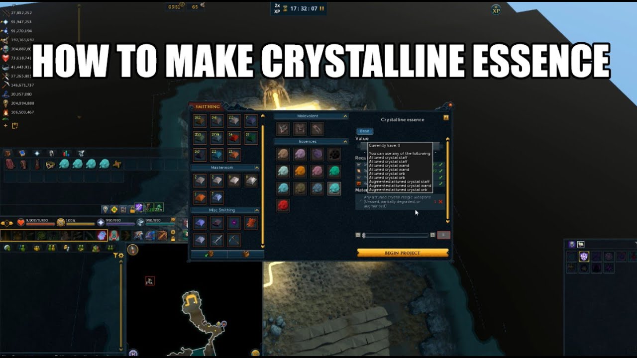 How to make Crystalline essence | Runescape 3