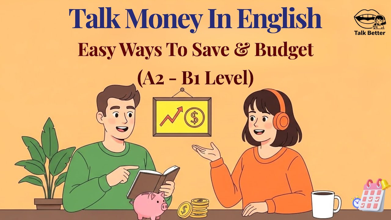 English Podcast for Beginners (A2–B1) | Let's Talk About Money 💰 Easy Ways to Save & Budget