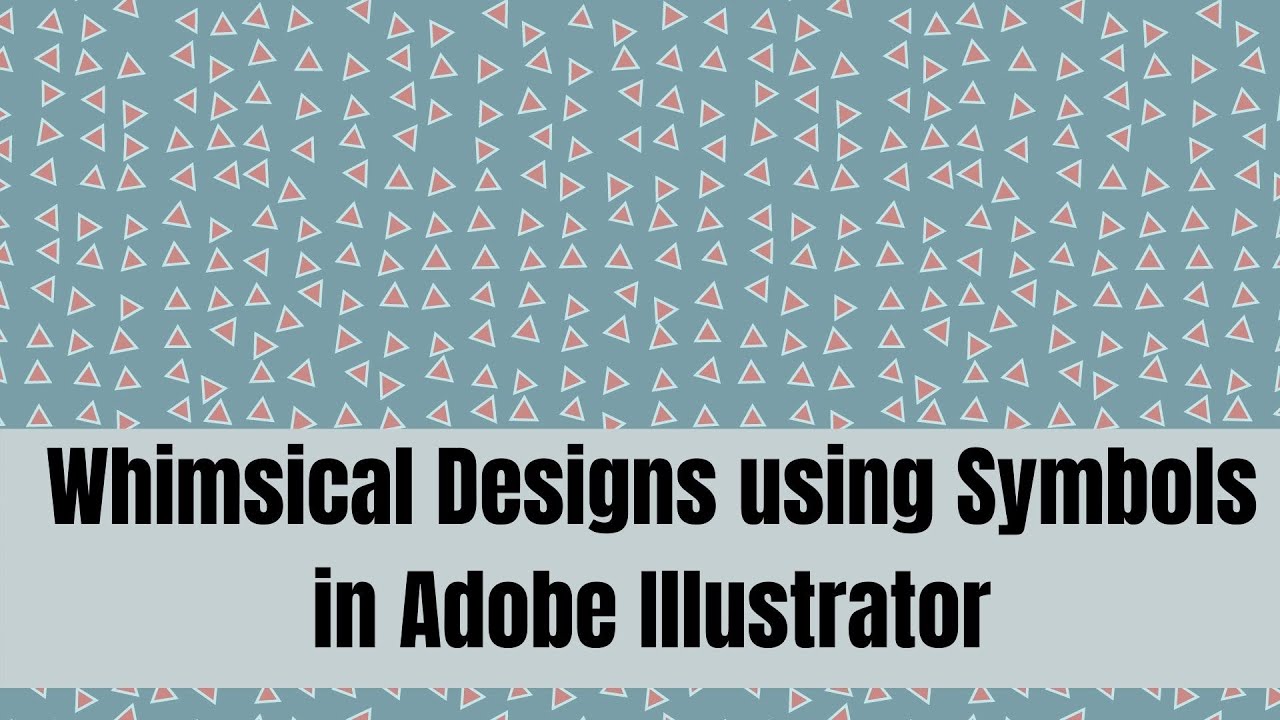 Illustrator - Reusable Designs using Symbols - Create Editable Whimsical Patterns