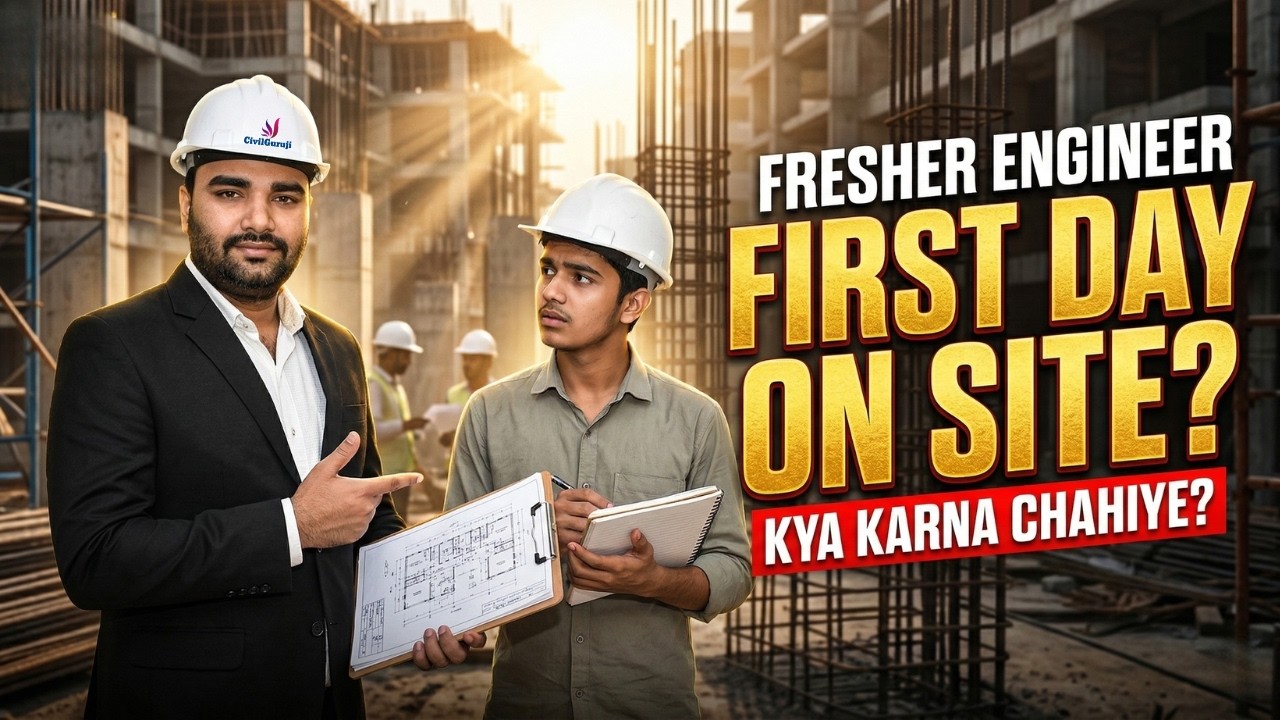 How Fresher Civil Engineer Should Work on Their First Day at Construction Site | Complete Site Guide