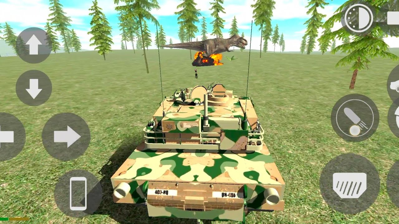 Indian Bikes Driving 3D All DINOSAUR attack my New Army tank 