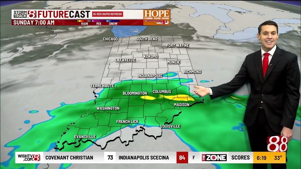 Warm Valentine's Day, scattered rain tonight | Feb. 14, 2026