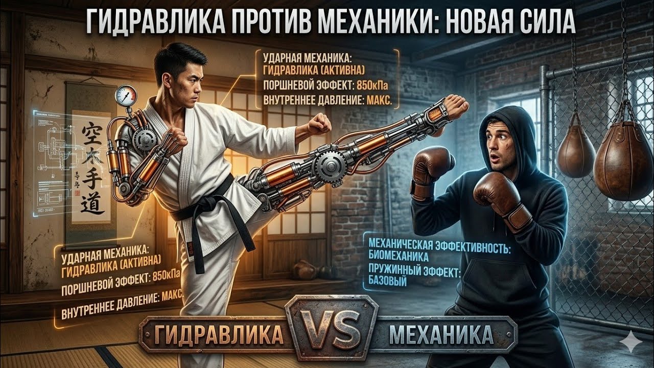Сила удара в Годзю Рю Каратэ и Боксе. Гидравлика против механики.