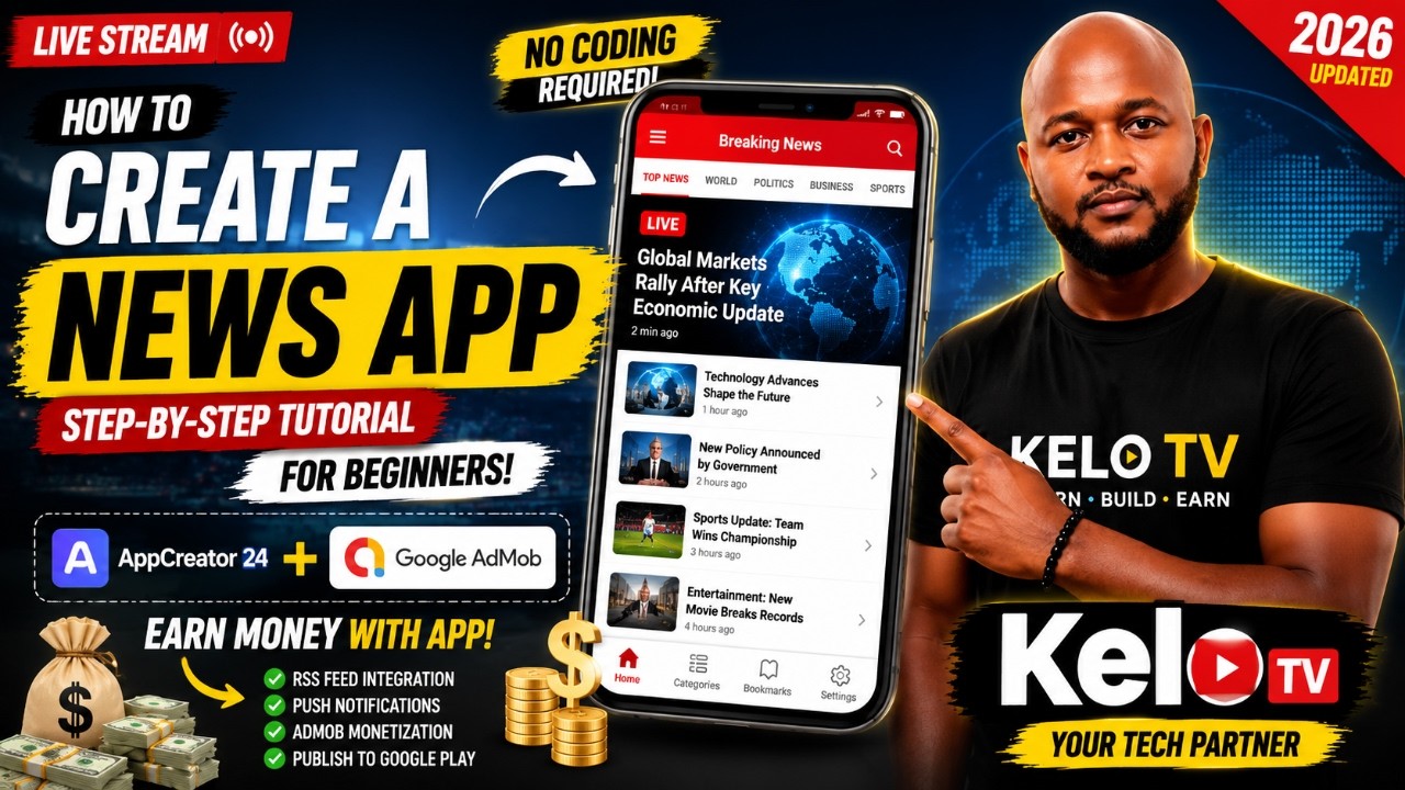 How to Create a News App with AppCreator24 (2026) | Step-by-Step Tutorial for Beginners