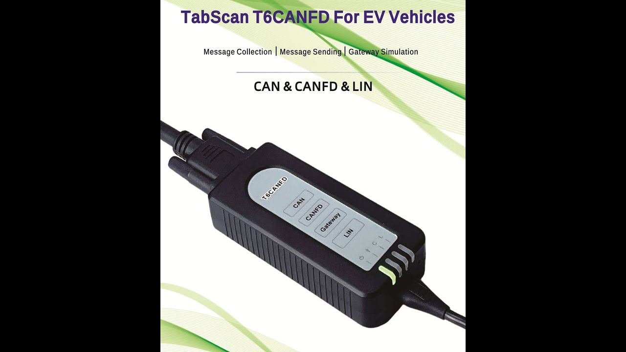 TabScan T6CANFD, How To Use T6CANFD To Collect, Replay CAN & CAN FD Module Messages.