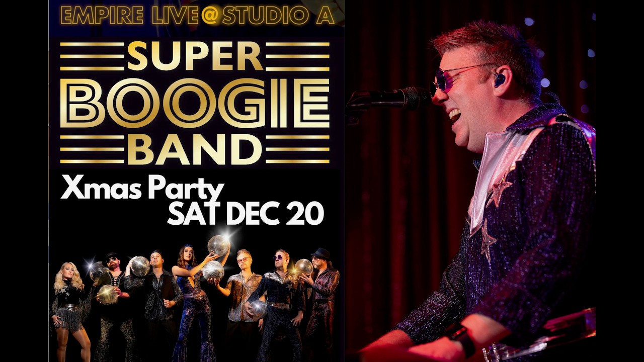 Grease performed by SUPER BOOGIE BAND at EMPIRE Music Studios Melbourne XMAS PARTY DEC 20th, 2025