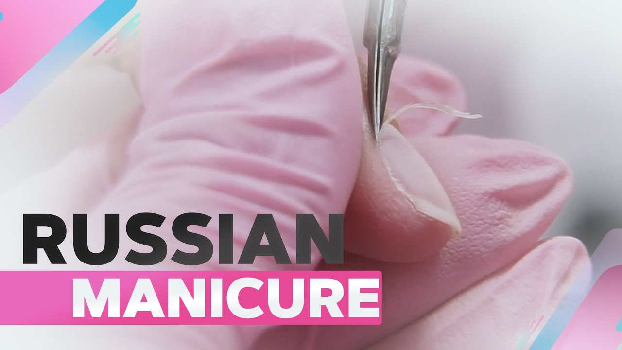 Русский маникюр ножницами | Пастельный точечный нейл-арт