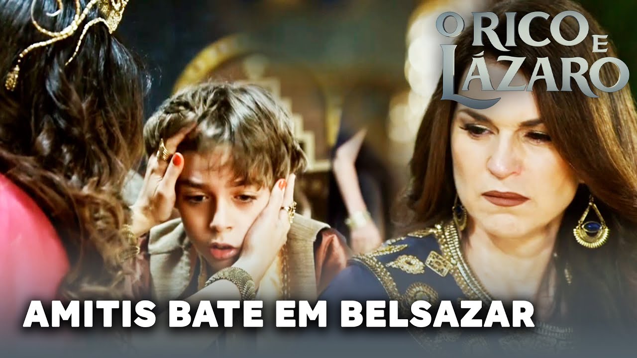 O RICO E LAZARO: Amitis bate em Belsazar após o neto zombar do sumiço de Nabucodonosor