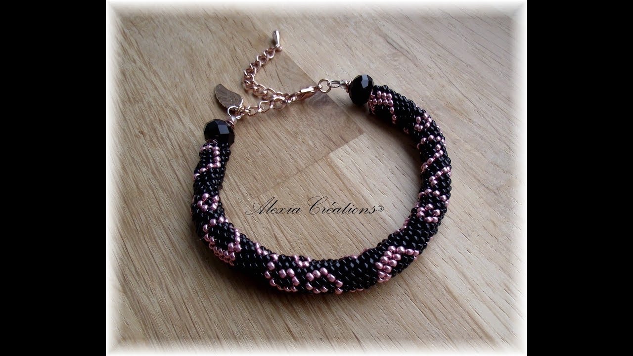 Spirale peyote with a twist - not crochet - Comment suivre un schéma - How to follow a pattern